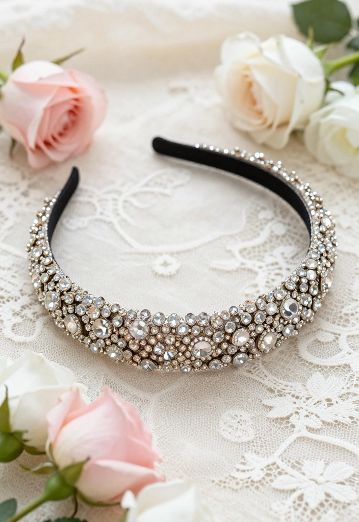 16 Sparkly Wedding Hair Adornments That Will Dazzle on Your Big Day! - 4. Shimmering Headbands 1