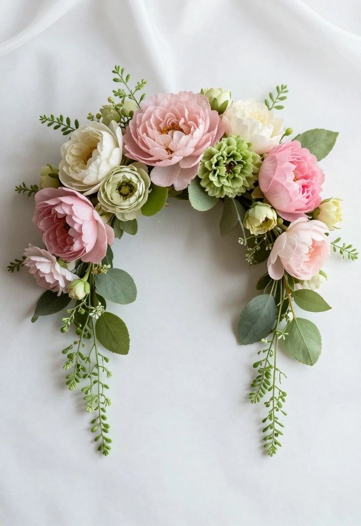 16 Sparkly Wedding Hair Adornments That Will Dazzle on Your Big Day! - 6. Ethereal Floral Hairpieces 1