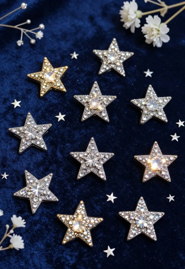 16 Sparkly Wedding Hair Adornments That Will Dazzle on Your Big Day! - 8. Twinkling Star Motifs 1