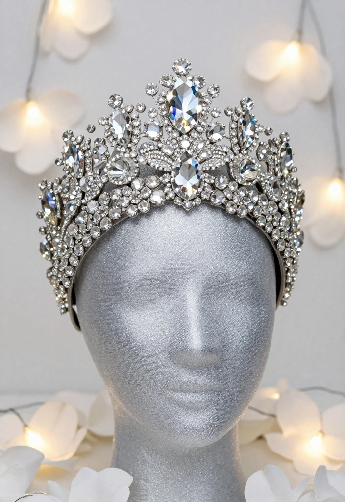 16 Sparkly Wedding Hair Adornments That Will Dazzle on Your Big Day! - 9. Crystal-Studded Headpieces 1