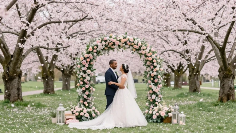 18 Gorgeous Cherry Blossom Wedding Photos That Will Make You Fall in Love Again!