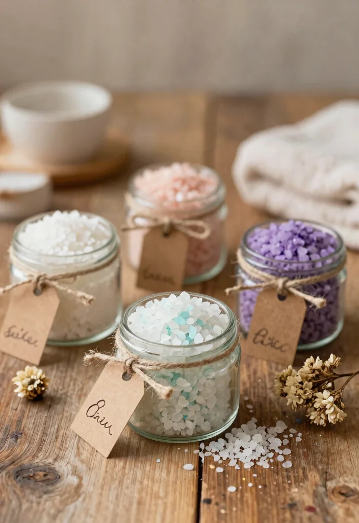 18 Trendy DIY Wedding Favors That Will WOW Your Guests (You’ll Love #3!) - 13. Natural Bath Salts 1