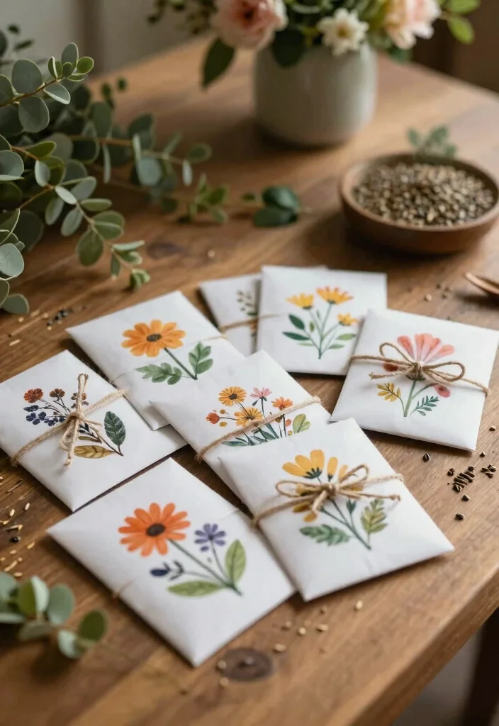 18 Trendy DIY Wedding Favors That Will WOW Your Guests (You’ll Love #3!) - 6. DIY Seed Packets 1