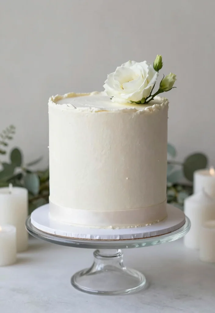 19 Glamorous Wedding Cake Designs That Will Make You Feel Like Royalty - 10. Elegant Simple Cake 1