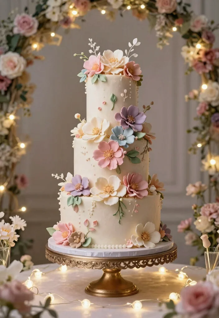 19 Glamorous Wedding Cake Designs That Will Make You Feel Like Royalty - 18. The Fairytale Cake 1