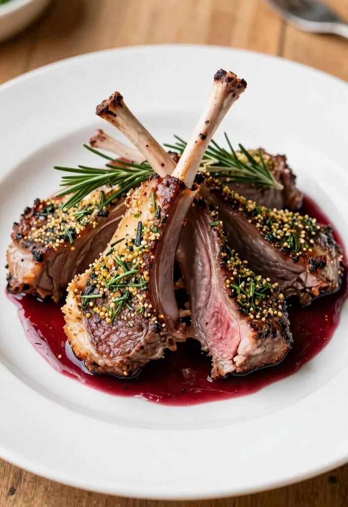 19 Gourmet Wedding Menu Ideas That Will Impress Even the Pickiest Guests (#7 Will Make You Drool!) - 3. Herb-Crusted Rack of Lamb 1