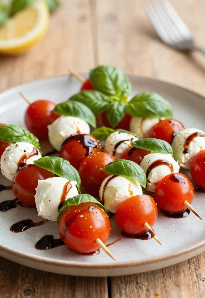 19 Gourmet Wedding Menu Ideas That Will Impress Even the Pickiest Guests (#7 Will Make You Drool!) - 4. Caprese Salad Skewers 1