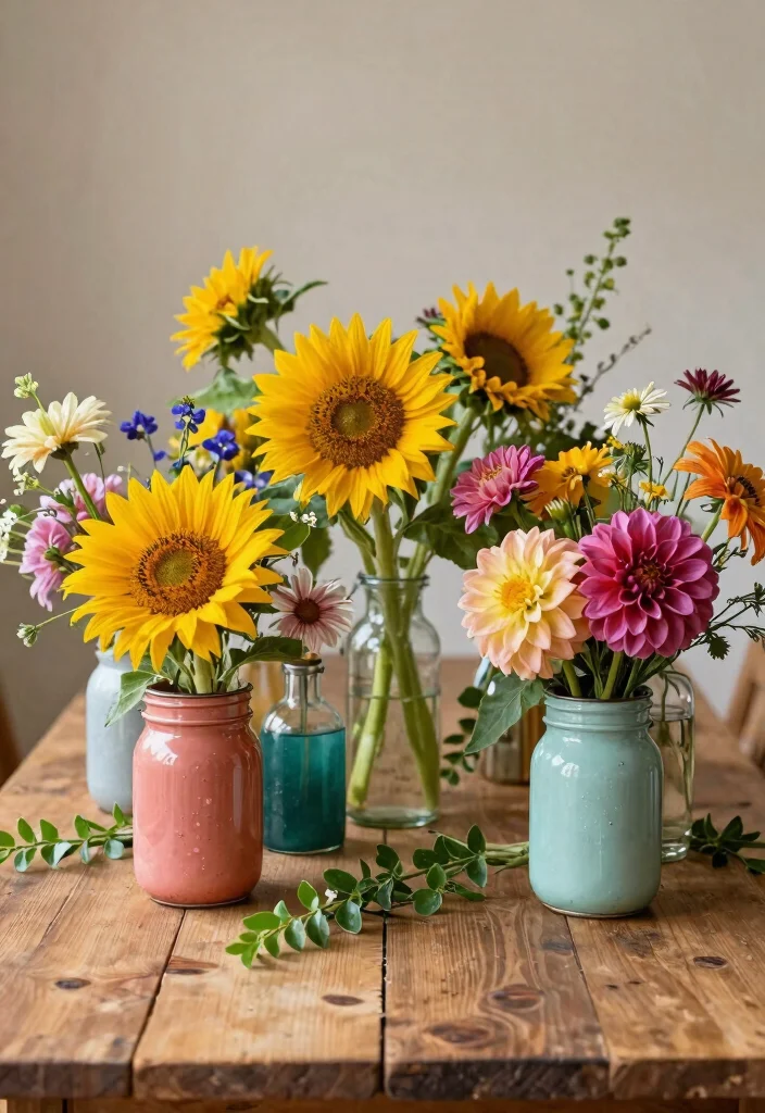 20 Budget-Friendly DIY Wedding Decor Ideas That Look Like a Million Bucks (#10 Will Blow Your Mind!) - 1. Whimsical Floral Centerpieces 1