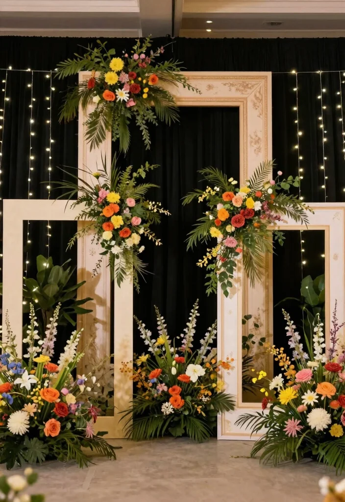 20 Budget-Friendly DIY Wedding Decor Ideas That Look Like a Million Bucks (#10 Will Blow Your Mind!) - 10. Mind-Blowing Frame Backdrops 1