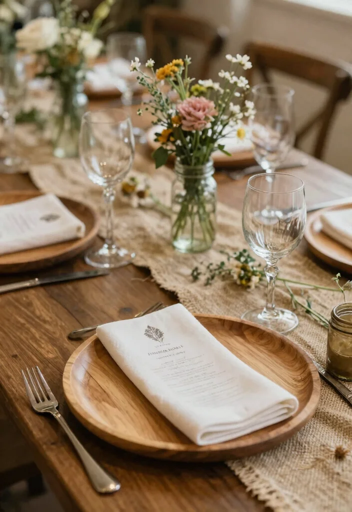 20 Budget-Friendly DIY Wedding Decor Ideas That Look Like a Million Bucks (#10 Will Blow Your Mind!) - 11. Rustic Table Settings 1
