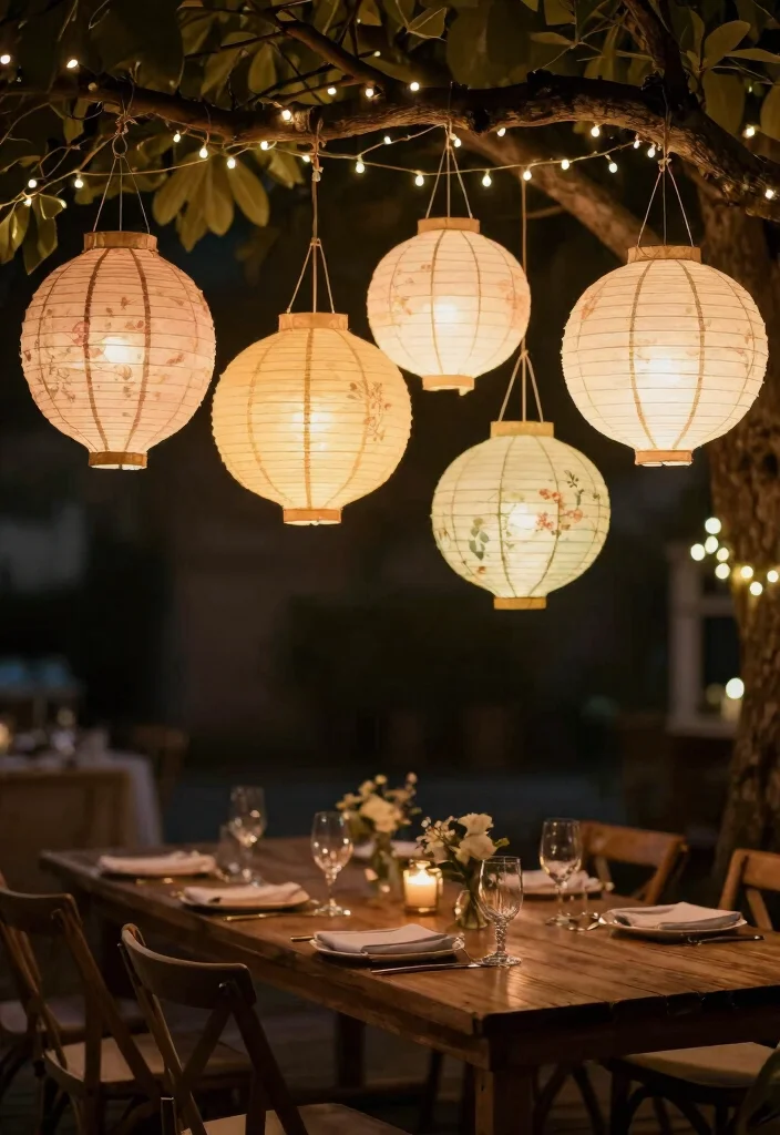 20 Budget-Friendly DIY Wedding Decor Ideas That Look Like a Million Bucks (#10 Will Blow Your Mind!) - 2. Elegant Paper Lanterns 1