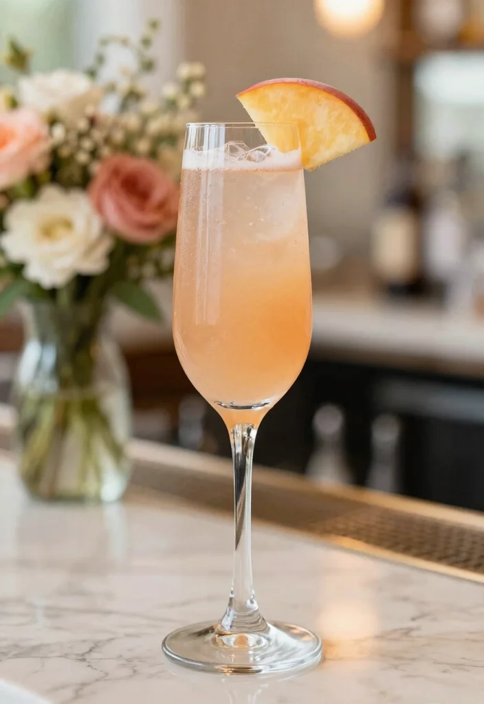 20 Classic Wedding Cocktails That Never Go Out of Style (Cheers to #5!) - 5. Bellini 1