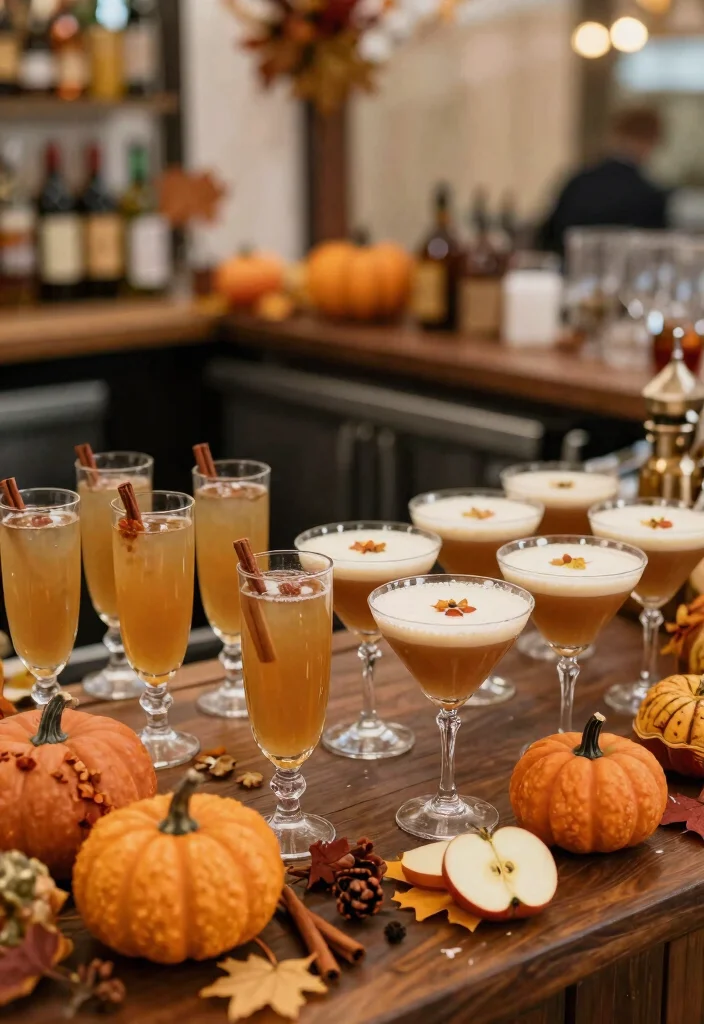 20 Cozy Fall Wedding Reception Ideas That Will Keep Everyone Comfortable (#4 Will Surprise You!) - 16. Fall-Themed Signature Drinks 1
