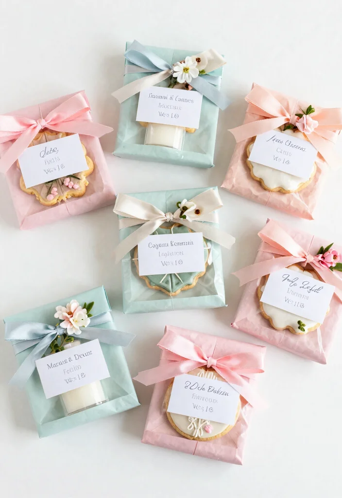 20 Creative Cloud Dancer Decor Ideas to Transform Your 2026 Wedding Venue! - 11. Cloud Dancer Wedding Favors 1