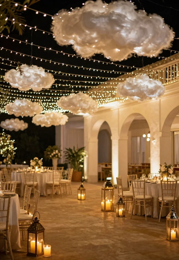 20 Creative Cloud Dancer Decor Ideas to Transform Your 2026 Wedding Venue! - 4. Soft Lighting Accents 1