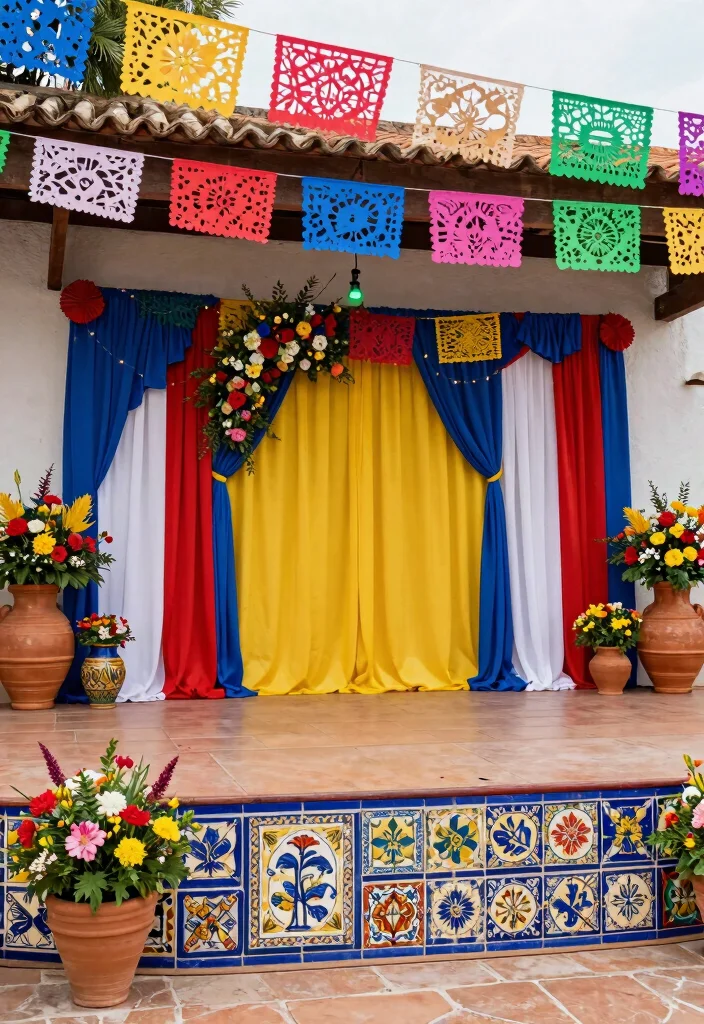 20 Cultural Wedding Stage Ideas That Celebrate Your Heritage! - 13. Romantic Spanish Fiesta 1