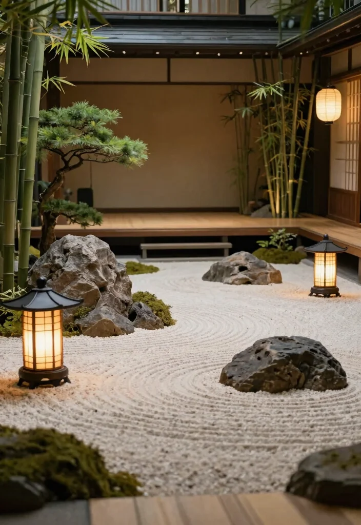 20 Cultural Wedding Stage Ideas That Celebrate Your Heritage! - 16. Enchanting Japanese Zen Garden 1