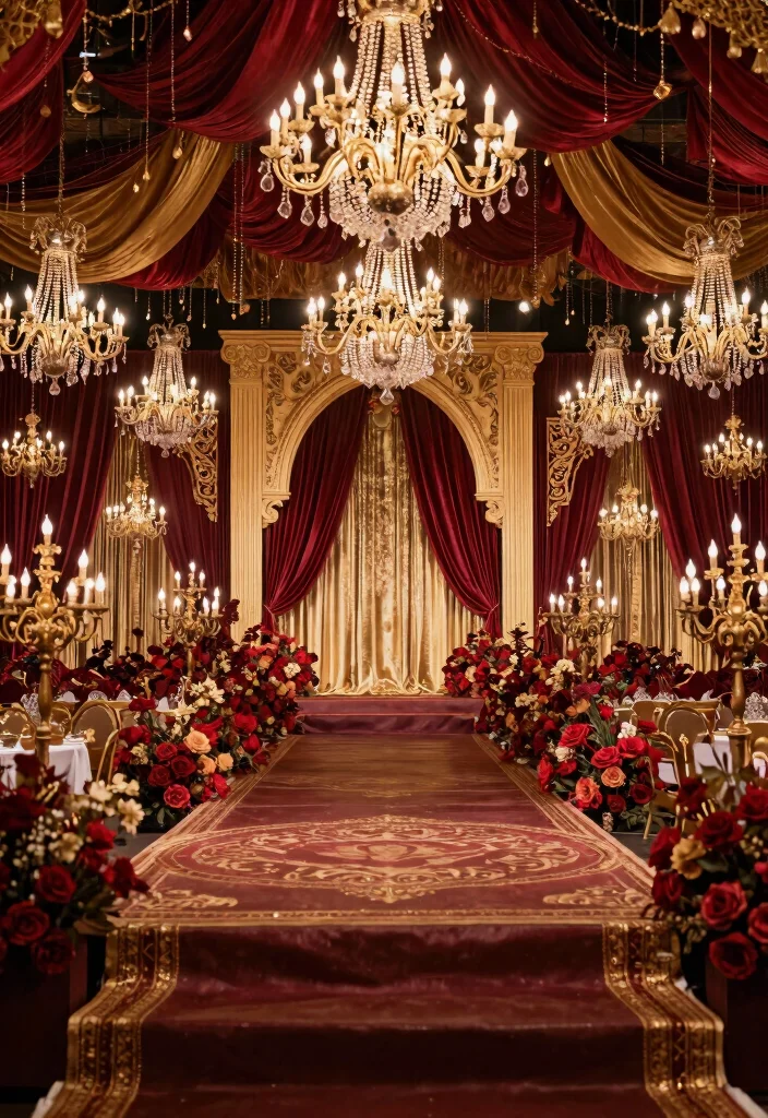 20 Cultural Wedding Stage Ideas That Celebrate Your Heritage! - 19. Elegant Russian Grand Ball 1