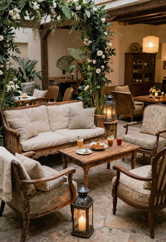 20 Elegant Rustic Wedding Decor Tips for a Cozy Celebration! - 10. Cozy Lounge Areas 1