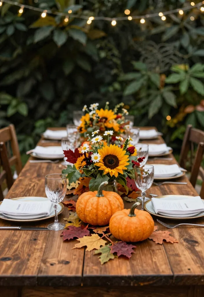 20 Elegant Rustic Wedding Decor Tips for a Cozy Celebration! - 13. Seasonal Decor Elements 1
