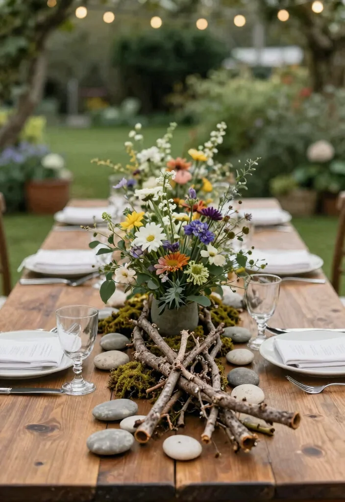 20 Elegant Rustic Wedding Decor Tips for a Cozy Celebration! - 17. Incorporate Nature’s Elements 1