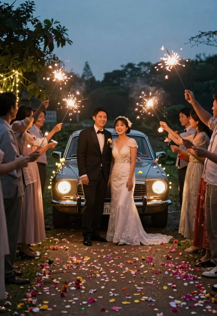20 Elegant Rustic Wedding Decor Tips for a Cozy Celebration! - 20. A Cozy Send-Off 1