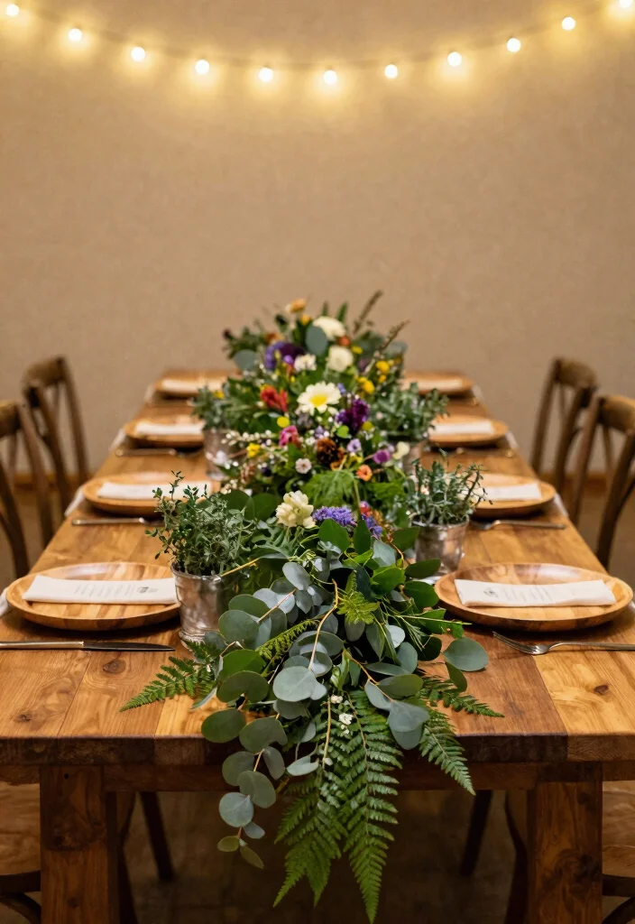 20 Elegant Rustic Wedding Decor Tips for a Cozy Celebration! - 3. Lush Greenery Accents 1