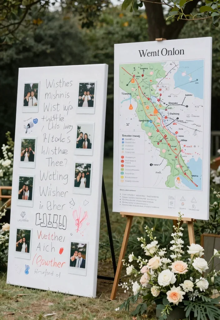 20 Enchanting Outdoor Wedding Ideas for a Dreamy Spring Celebration (You’ll Love #14!) - 12. Interactive Guestbook Ideas 1