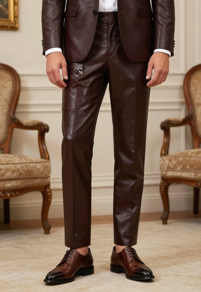 20 Groomsmen Attire Suggestions That Will Have Everyone Talking (Don't Miss #3!) - 16. Leather Accessories for a Bold Look 1