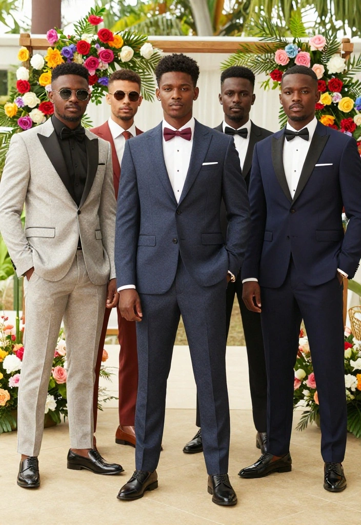 20 Groomsmen Attire Suggestions That Will Have Everyone Talking (Don't Miss #3!) - 19. Mix-and-Match Styles for Individuality 1