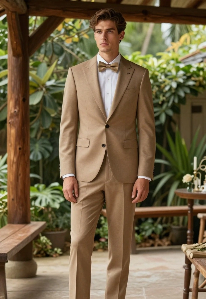 20 Groomsmen Attire Suggestions That Will Have Everyone Talking (Don't Miss #3!) - 6. Earthy Tones for a Rustic Wedding 1
