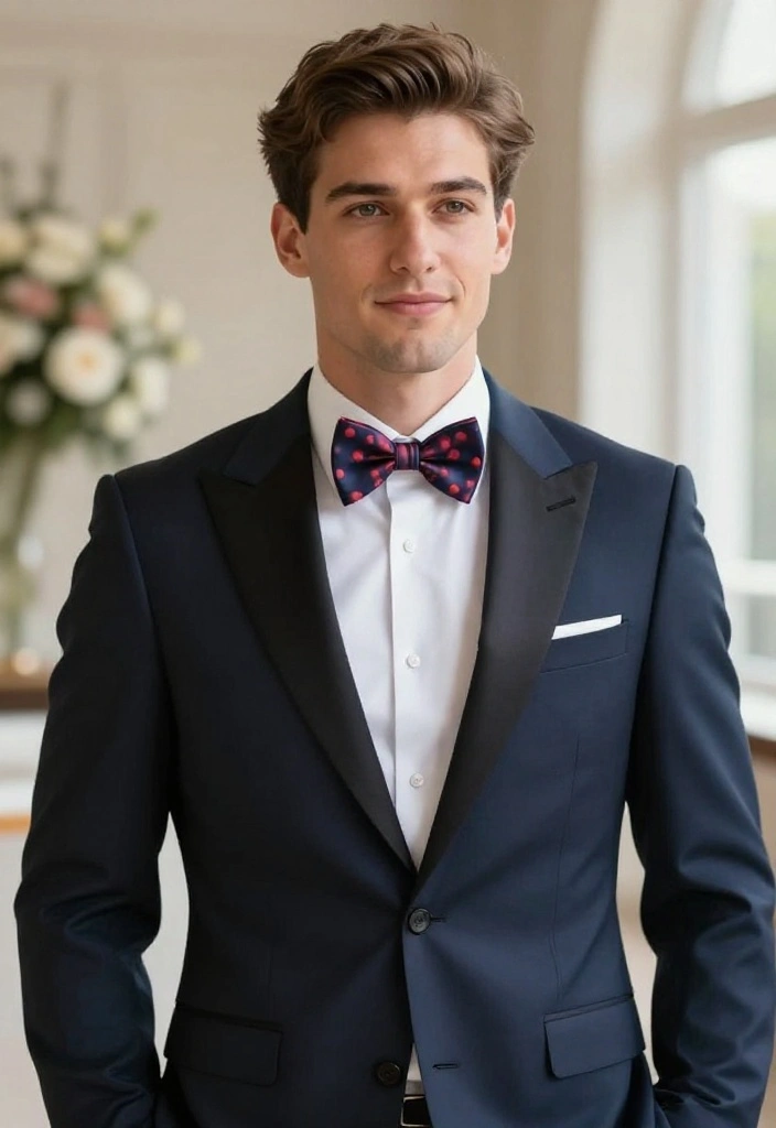 20 Groomsmen Attire Suggestions That Will Have Everyone Talking (Don't Miss #3!) - 7. Colorful Bow Ties with Classic Suits 1