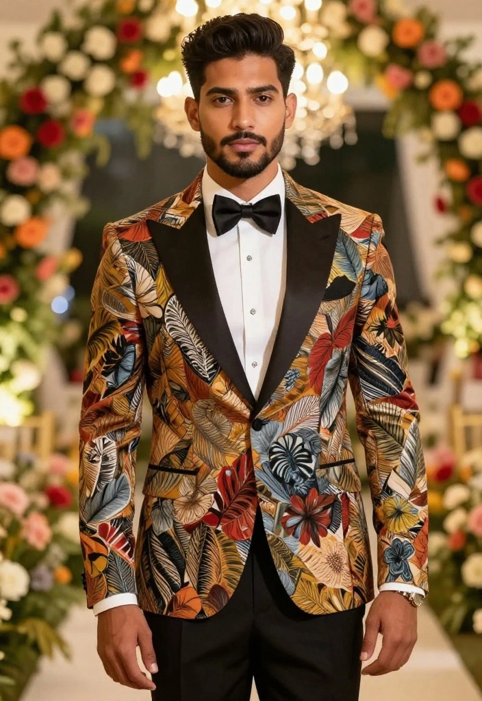 20 Groomsmen Attire Suggestions That Will Have Everyone Talking (Don't Miss #3!) - 9. Bold Patterns and Prints 1