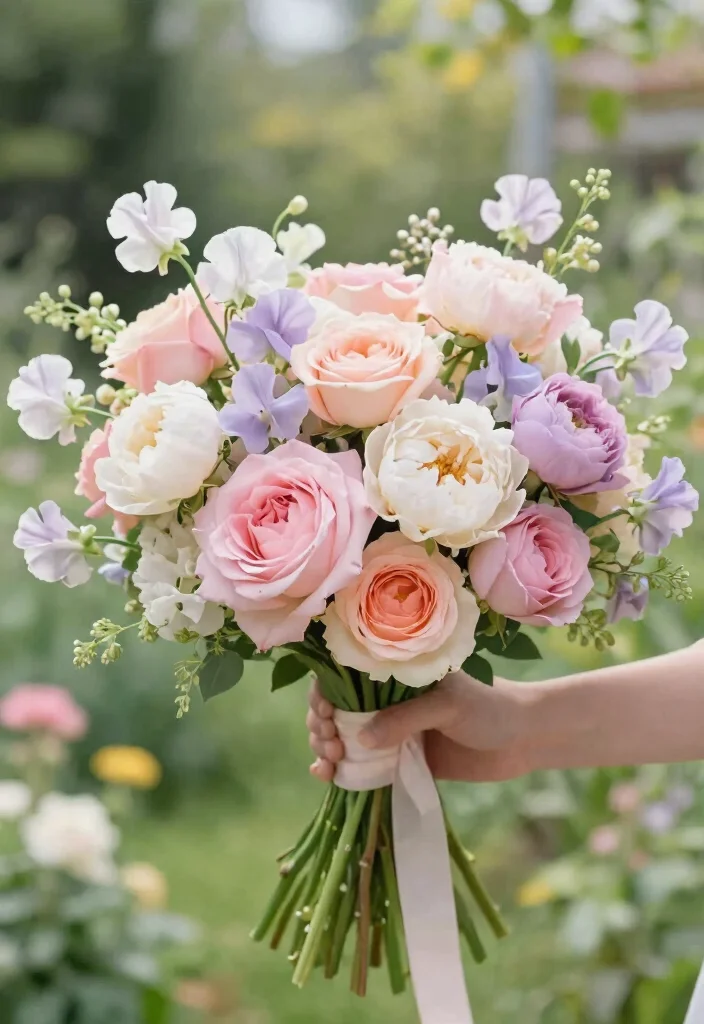 20 Stunning Summer Wedding Bouquets That Will Leave You Breathless! - 15. Pastel Dreamscape 1