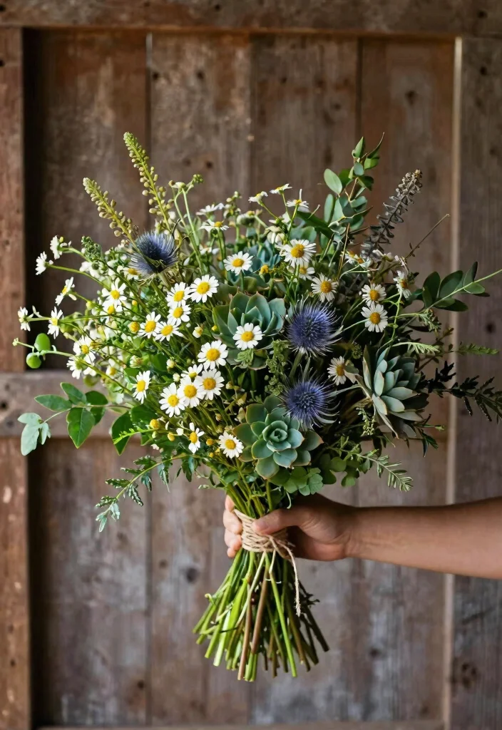 20 Stunning Summer Wedding Bouquets That Will Leave You Breathless! - 6. Earthy Rustic Charm 1