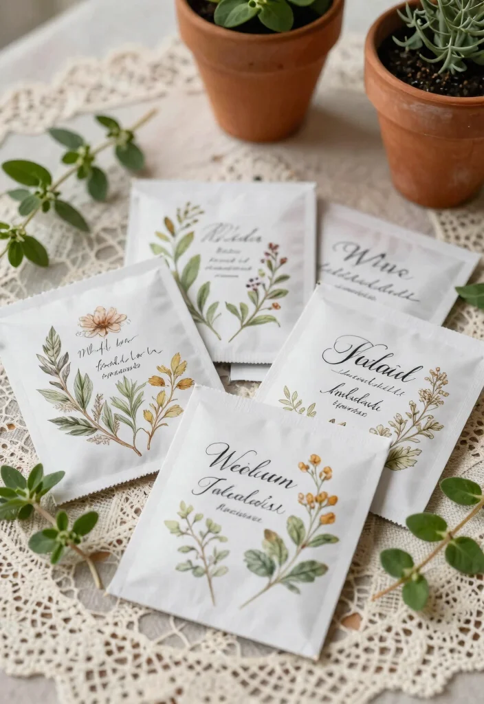 21 Cheap Wedding Favors Your Guests Will Rave About (You Won't Believe #11!) - 1. Personalized Seed Packets 1