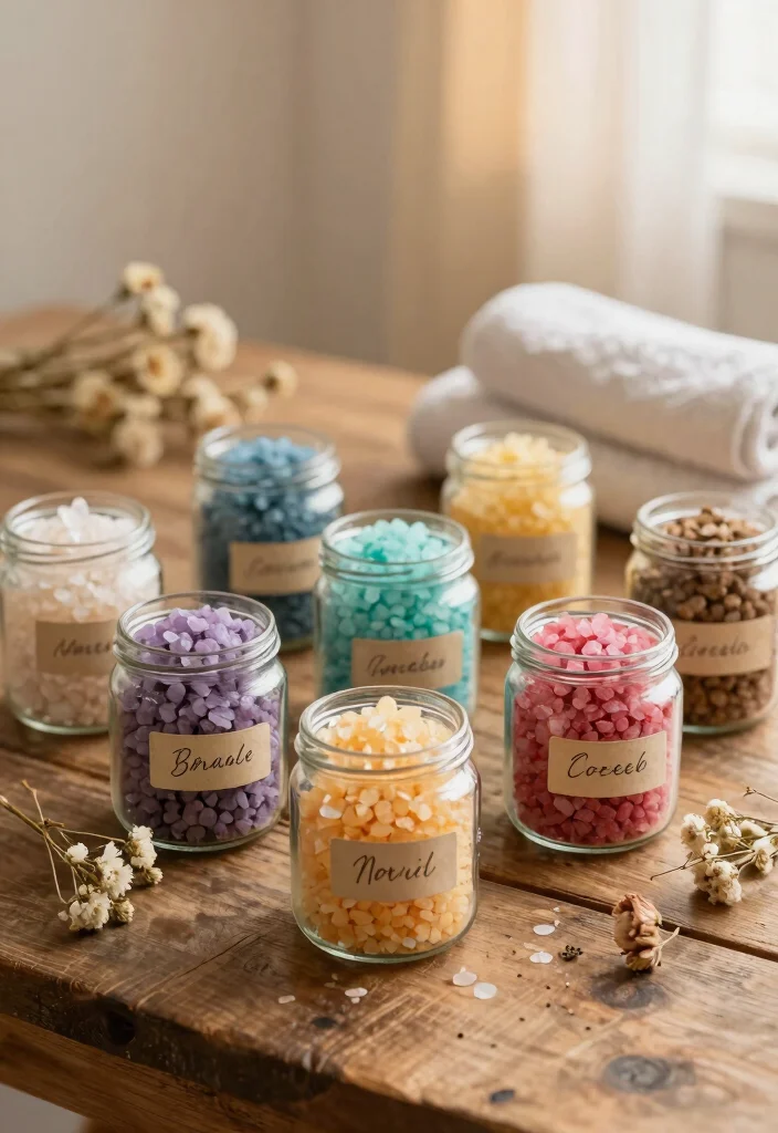 21 Cheap Wedding Favors Your Guests Will Rave About (You Won't Believe #11!) - 14. DIY Bath Salts 1