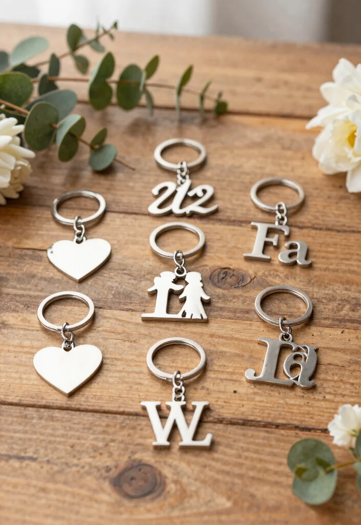 21 Cheap Wedding Favors Your Guests Will Rave About (You Won't Believe #11!) - 21. Unique Keychains 1