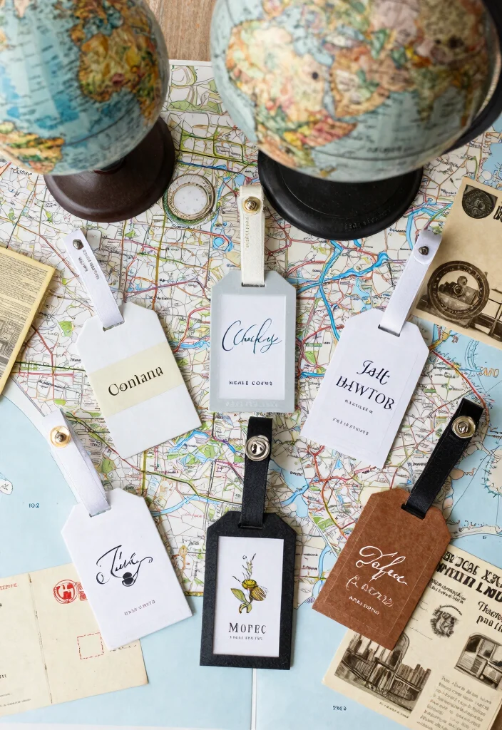 21 Cheap Wedding Favors Your Guests Will Rave About (You Won't Believe #11!) - 6. Personalized Luggage Tags 1