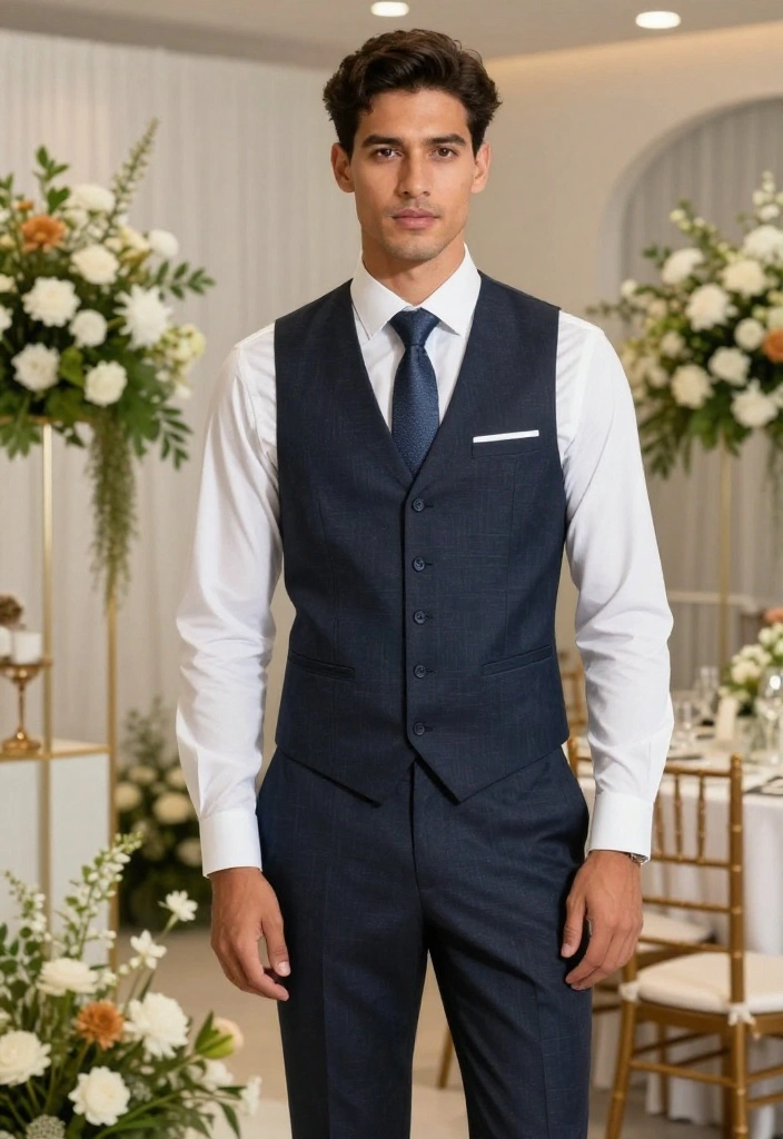 21 Modern Groom's Attire Styles That Redefine Wedding Fashion (Don’t Miss #5!) - 9. Dapper Vest and Trousers 1