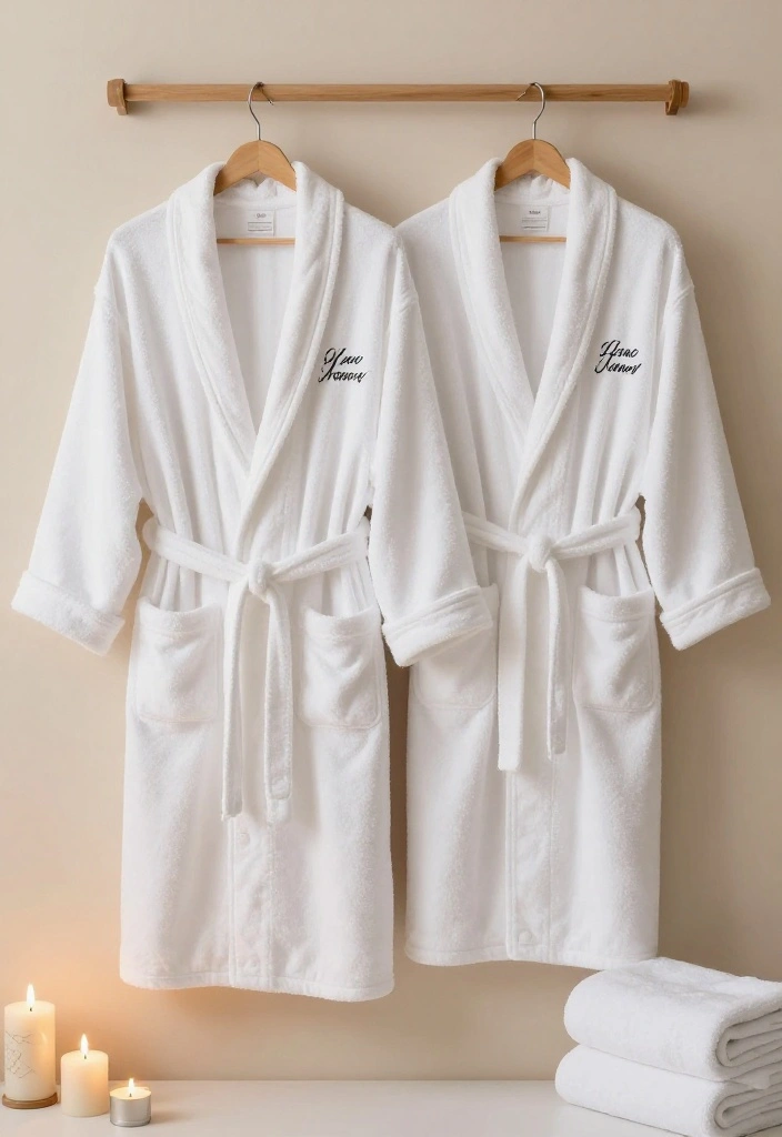 21 Personalized Wedding Gifts That'll Make the Couple Say 'Wow!' (You Won't Believe #13!) - 13. Personalized His and Hers Bathrobes 1