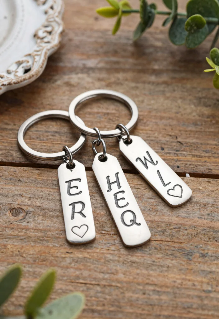 21 Personalized Wedding Gifts That'll Make the Couple Say 'Wow!' (You Won't Believe #13!) - 14. Engraved Keychains 1