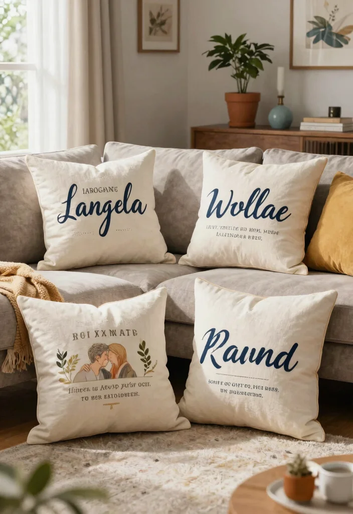 21 Personalized Wedding Gifts That'll Make the Couple Say 'Wow!' (You Won't Believe #13!) - 20. Customized Throw Pillows 1