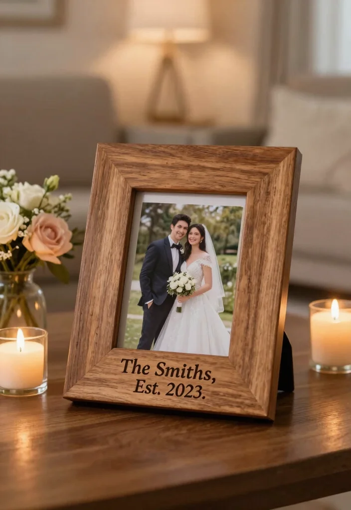 21 Personalized Wedding Gifts That'll Make the Couple Say 'Wow!' (You Won't Believe #13!) - 3. Personalized Picture Frame 1