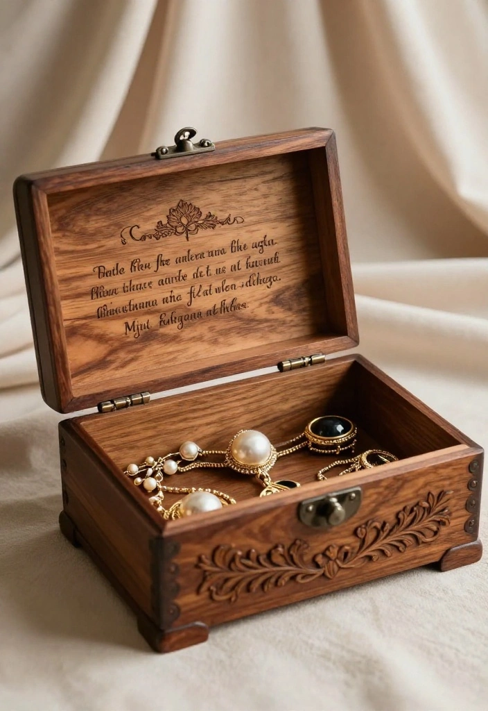 21 Personalized Wedding Gifts That'll Make the Couple Say 'Wow!' (You Won't Believe #13!) - 9. Engraved Jewelry Box 1