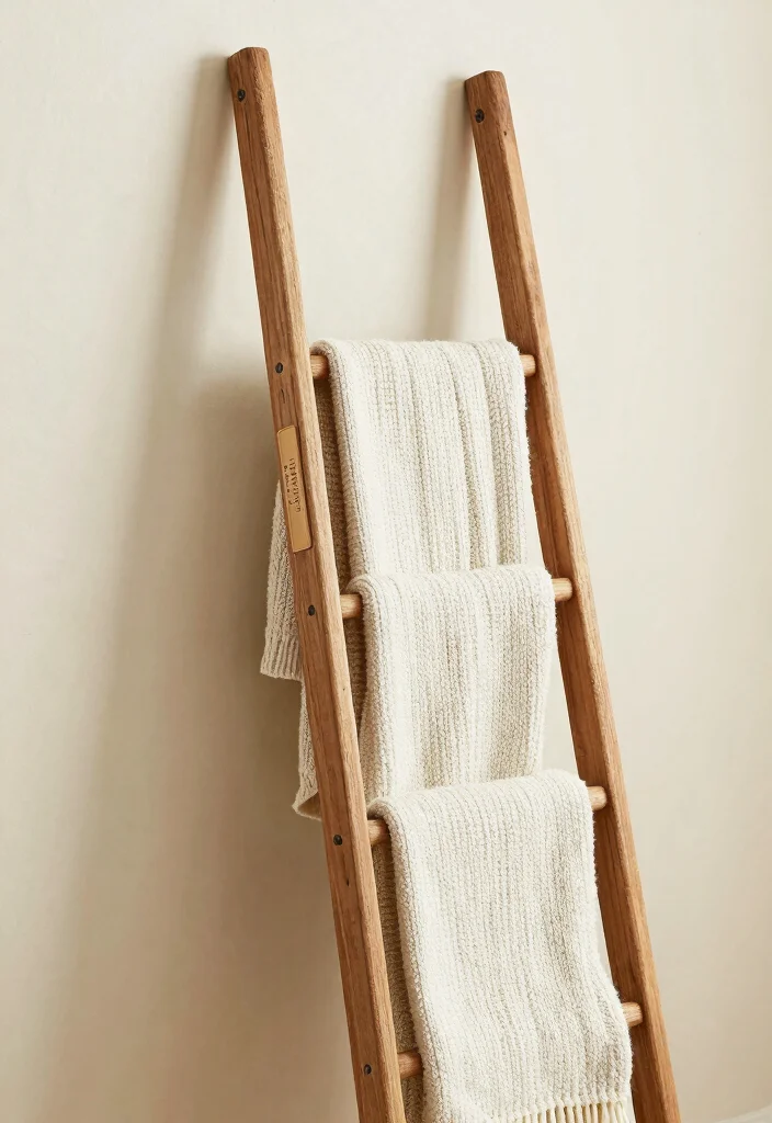 21 Unique Wedding DIY Gift Ideas That'll Leave the Bride in Tears (You Won't Believe #10!) - 12. Personalized Blanket Ladder 1