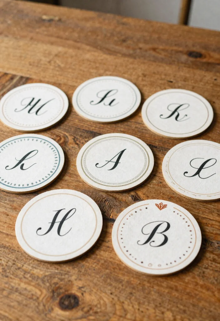 21 Unique Wedding DIY Gift Ideas That'll Leave the Bride in Tears (You Won't Believe #10!) - 16. Personalized Coasters 1