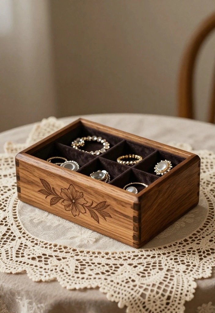 21 Unique Wedding DIY Gift Ideas That'll Leave the Bride in Tears (You Won't Believe #10!) - 2. Handcrafted Jewelry Box 1
