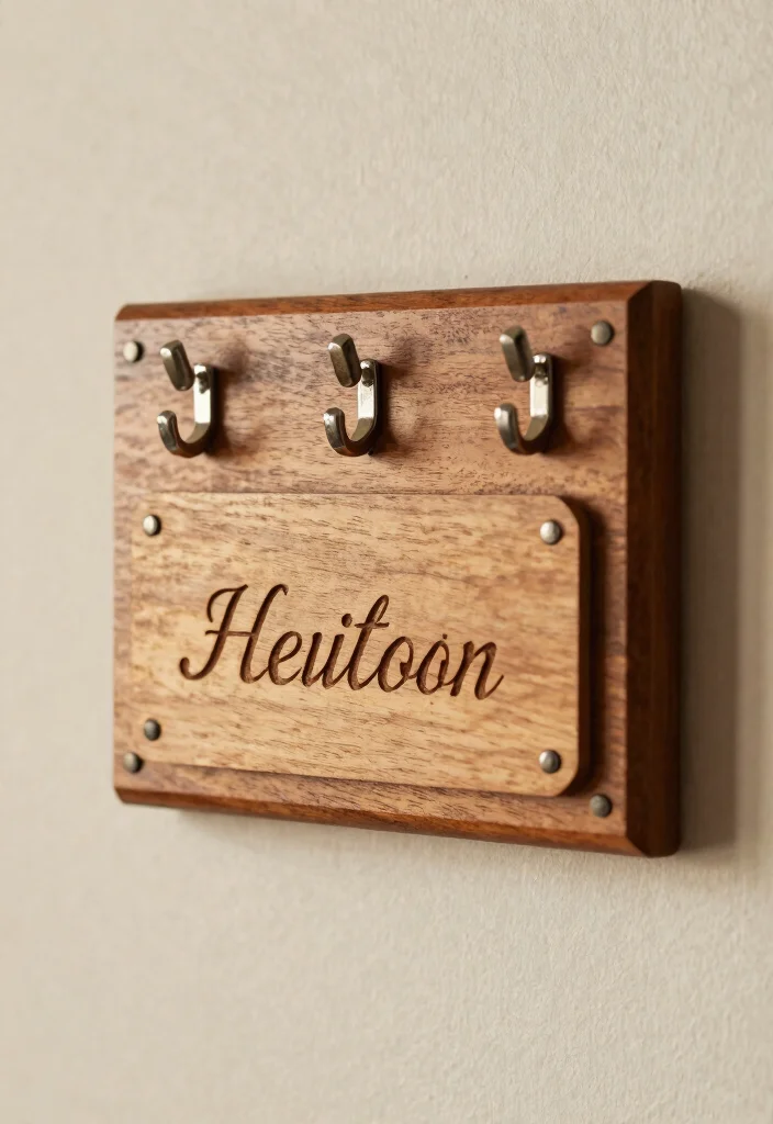 21 Unique Wedding DIY Gift Ideas That'll Leave the Bride in Tears (You Won't Believe #10!) - 21. Personalized Key Holder 1