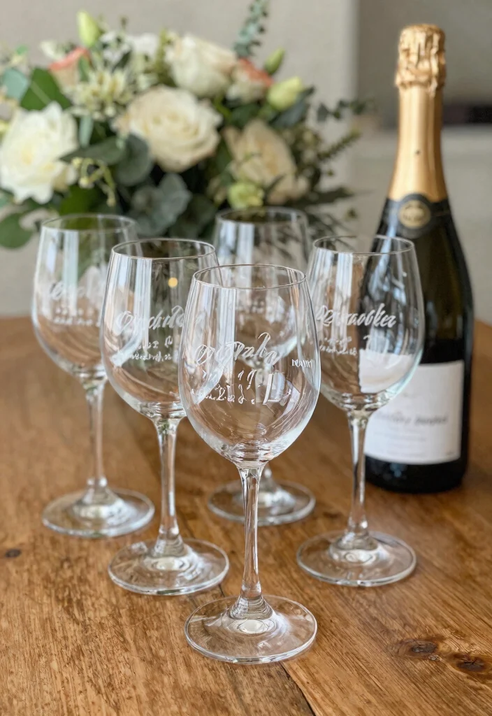 21 Unique Wedding DIY Gift Ideas That'll Leave the Bride in Tears (You Won't Believe #10!) - 3. Personalized Wine Glasses 1